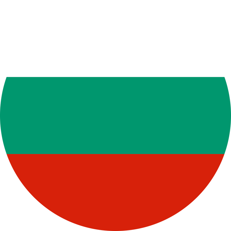 Round Bulgarian Flag of Bulgaria